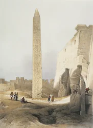 Egipto, Obelisco en el Templo de Luxor