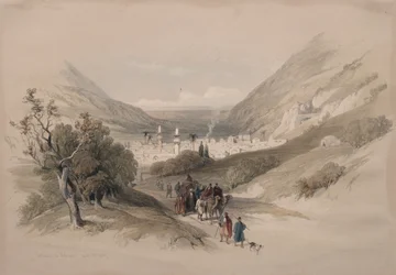 Entrada a Nablus, 1839