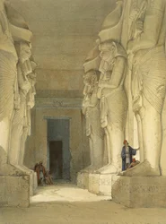 Templo excavado de Gysha, Nubia, de Egipto y Nubia, vol. 1