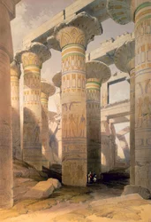 Sala de Columnas, Karnak, Egipto, siglo XIX