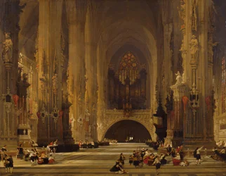 Interior de la Catedral de San Esteban, Viena, 1853