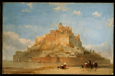 Mont St. Michel desde las arenas, 1848
