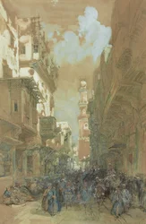 Mezquita El Mooristan, El Cairo, Egipto, 1838