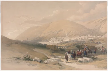 Nablus Antigua Siquem, 1839