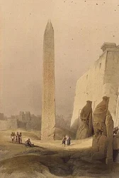 Obelisco en Luxor, de "Egipto y Nubia", Vol.1