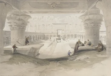 Pórtico del templo de Edfu