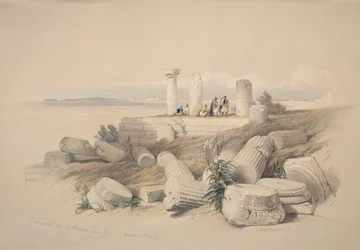 Ruinas Llamadas Om El Hamed cerca de Tiro, 1839