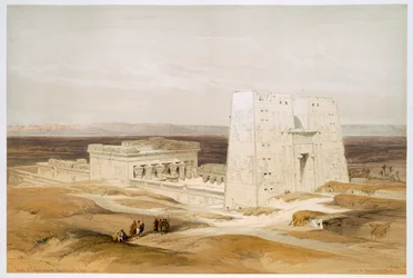 Templo de Edfu, antigua Apollinopolis, Alto Egipto, siglo XIX