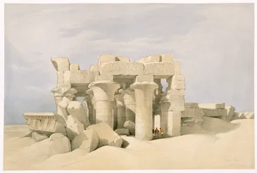 Templo de Sobek y Horus en Kom Ombo, Egipto, siglo XIX