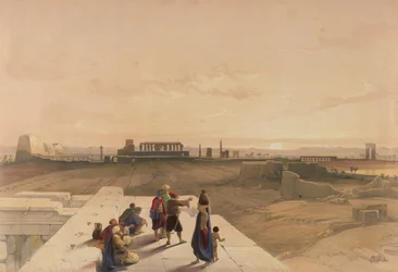 Las ruinas de Karnak desde el oeste, de Egipto y Nubia, Vol.1