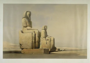 Los colosos de Memnón en Tebas