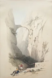 Arco de Triunfo Cruzando el Barranco que Conduce a Petra