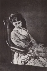 Fotografía de Alice Liddell (foto en blanco y negro)