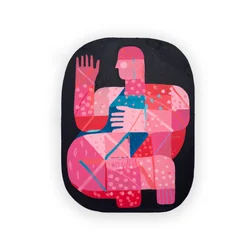 Nuclearus 1, 2023 (pintura y collage)