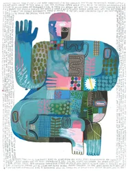 Sounds Of The Universe, 2023 (acrílico y lápiz sobre papel)