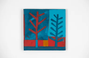 Wild Fire 2, 2021 (pintura y collage)
