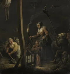 Escena de brujas