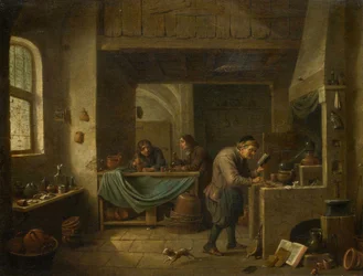 El alquimista y su alumno