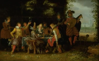 Banquete en un parque (¿El hijo pródigo entre las rameras?)