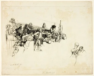 Charles James Fox en el Hustings de Covent Garden
