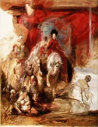 La Reina Victoria a caballo