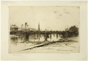 Puentes Albert, Railway y Victoria, lámina seis del Conjunto Clyde
