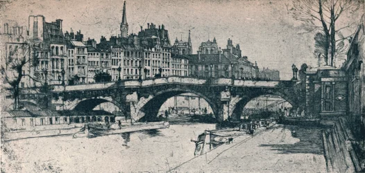Pont Neuf: placa uno del Conjunto de París, 1904