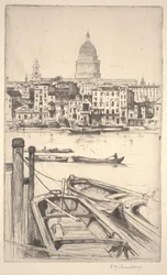 San Pablo desde el Támesis (en Bankside)