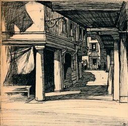 Calle veneciana, 1900