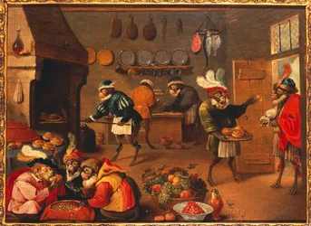 El mono cocina