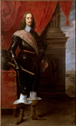 Retrato del Archiduque Leopoldo Guillermo de Austria, frente al sitio de Gravelinas en 1652