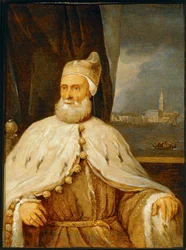 Retrato del Doge Francesco Donato ... (pintura sobre lienzo)