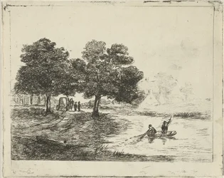 paisaje con pescadores