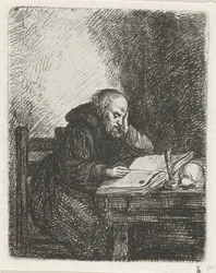 monje leyendo