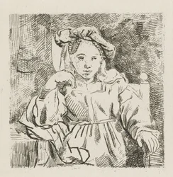 niña sentada