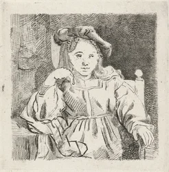 niña sentada