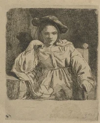 niña sentada