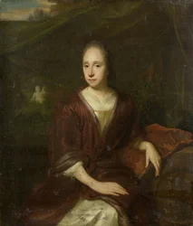 Retrato de Margaretha Nelis (1652-17050, segunda esposa de Casparus Commelin