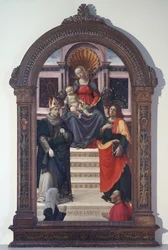 La Virgen y el Niño con San Luis de Tolosa, Juan Evangelista y los donantes