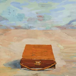 Boîte-hors-de-valise 15, 2023 (óleo sobre lino)