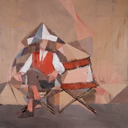 Marcel Broodthaers 27, 2025 (óleo sobre lino)