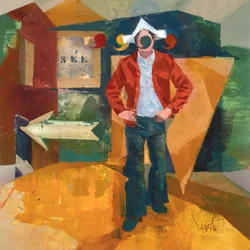 Robert Filliou 24, 2022 (óleo sobre lino)