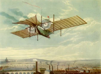 Vuelo imaginario del Ariel de Henson, 1843, 1944