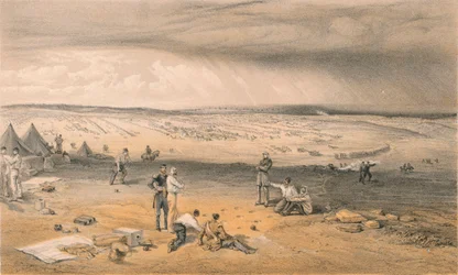 Campamento de la 3ª División, 9 de julio de 1855