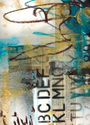 Collage abstracto de letras