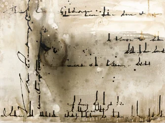 Letra caligráfica abstracta