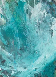 «Abstract Teal Flow»