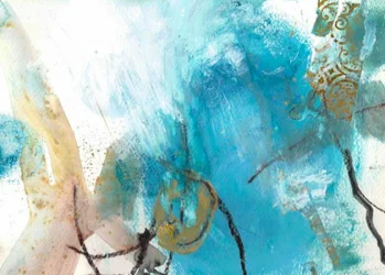 «Abstract Teal Flow»