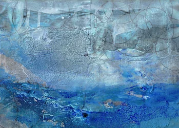 Abstracción azul intenso