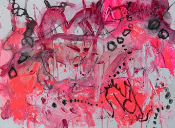 Abstracto en rosa intenso